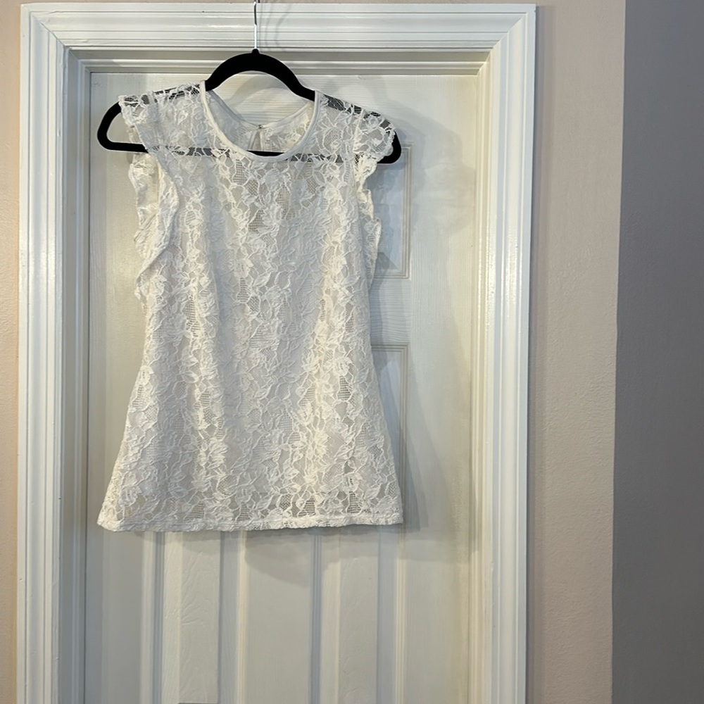 White House Black Market lace top